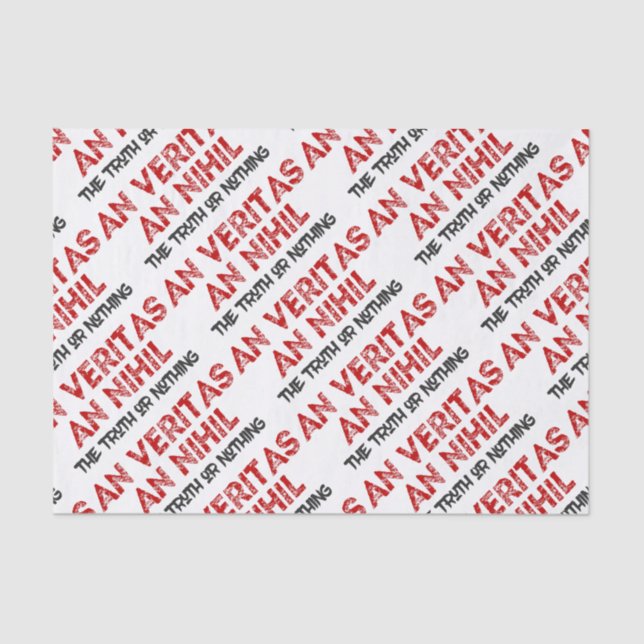 Latin Truth Quote Tissue Paper (Front)