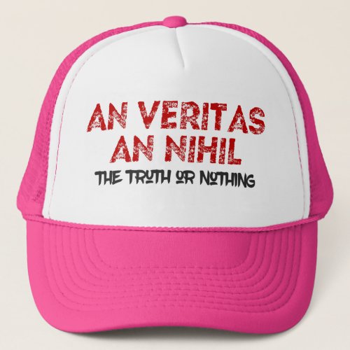 Latin Truth Quote Trucker Hat