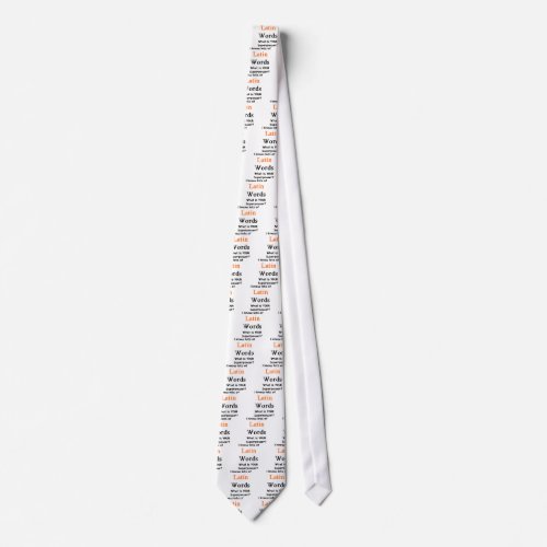 latin words neck tie
