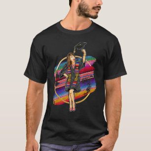 Latina Class Of 2022 Serape Stole Senior Latino Gr T-Shirt