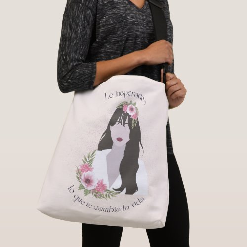 Latina Empower Positive Message Tote Bag Spanish