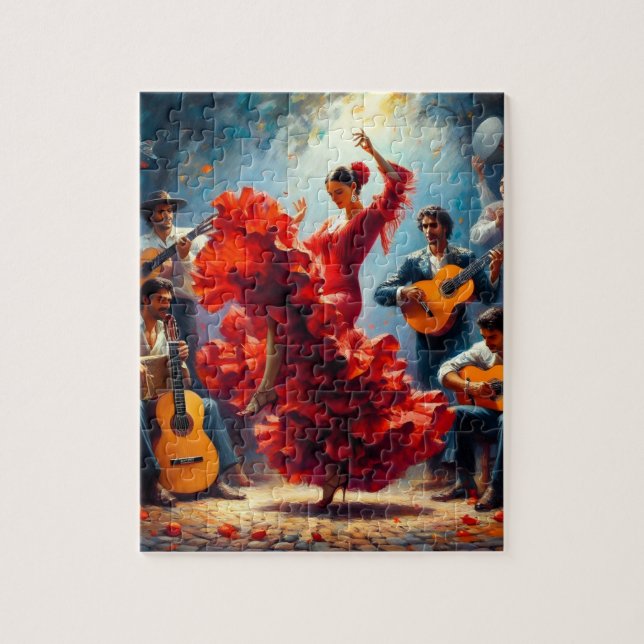 Latina Latin Flamenco Spanish Mexican Jigsaw Puzzle (Vertical)