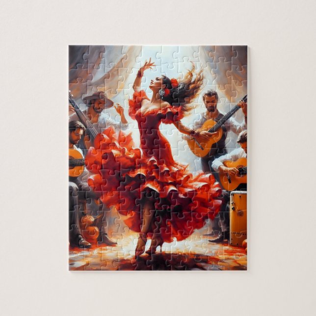 Latina Latin Flamenco Spanish Mexican Jigsaw Puzzle (Vertical)