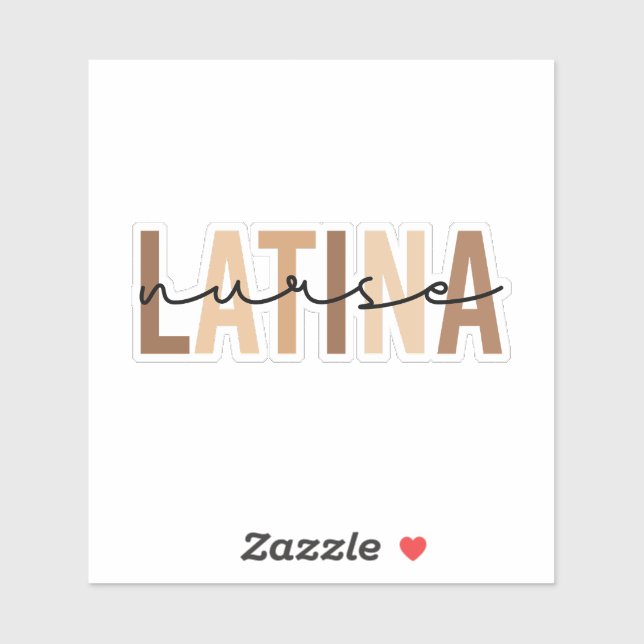 Latina Nurse Sticker (Sheet)