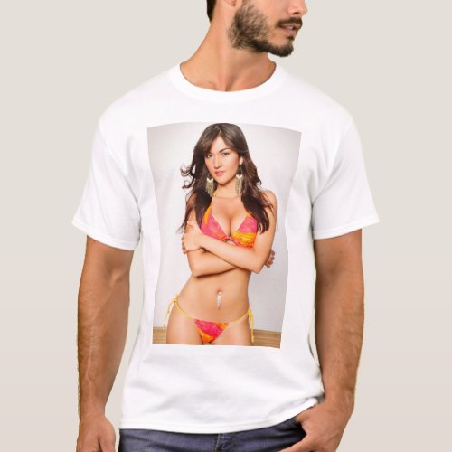 Latina PinUp girl in bikini T_Shirt