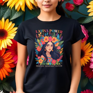 Latina Power Hispanic Heritage Month Celebration T-Shirt
