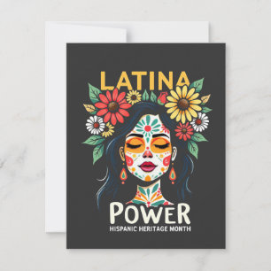 Latina Power Hispanic Heritage Month Invitation