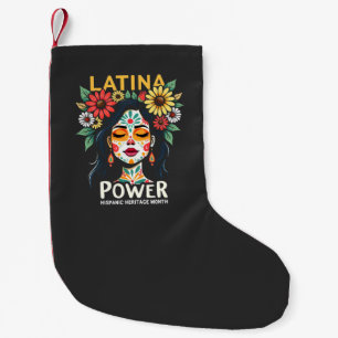 Latina Power Hispanic Heritage Month Small Christmas Stocking