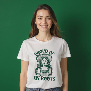 Latina Proud of my Roots Hispanic Heritage Month T-Shirt