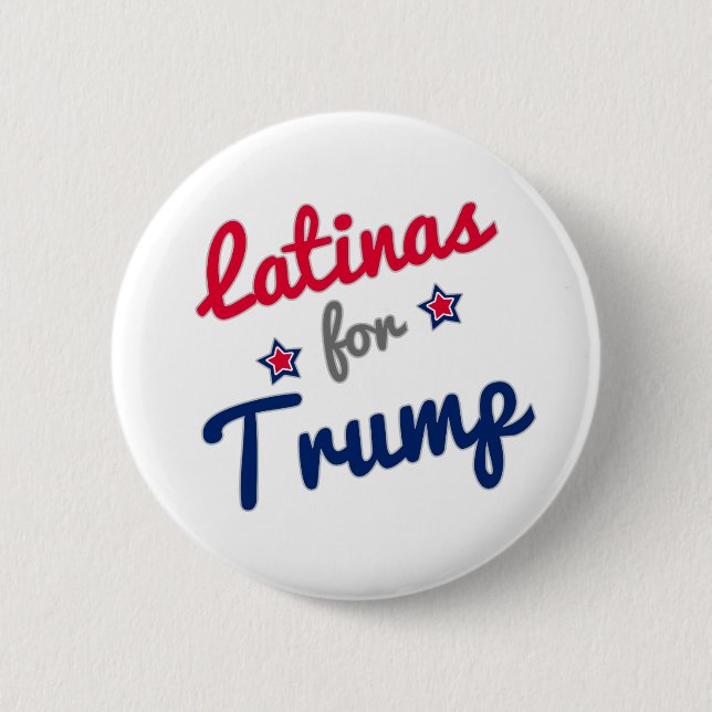 Latinas for Trump 2016 Button (Front)