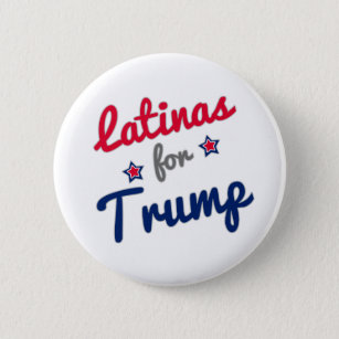 Latinas for Trump 2016 Button