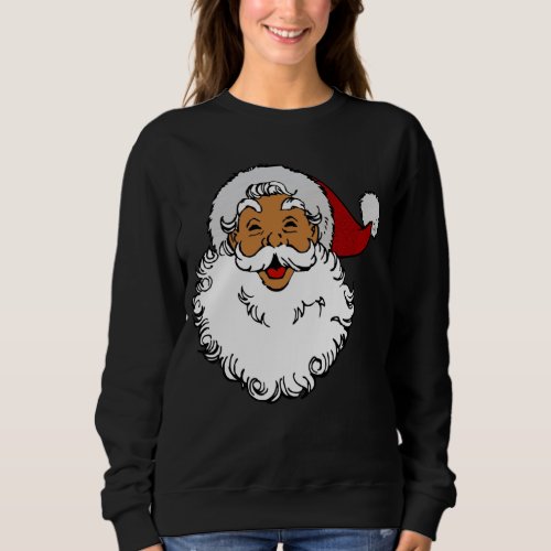 latino biracial santa claus christmas sweatshirt