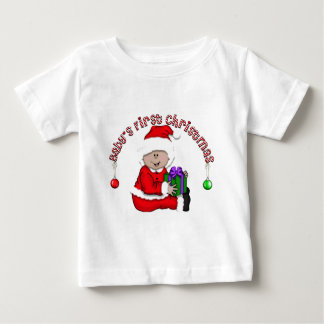 Latino Elf Baby 1st Christmas Baby T-Shirt