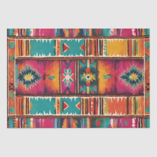 Latino inspired blanket print decoupage paper (Front)