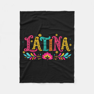 Latino Latina National Hispanic Heritage Month Fleece Blanket