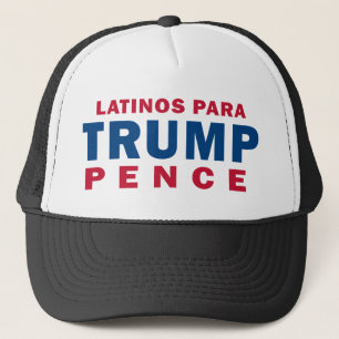 Latino para Trump Pence Trucker Hat