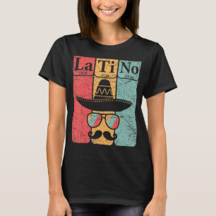 Latino Periodic Table Elements Science Nerd Vintag T-Shirt