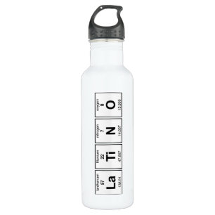 LaTiNO Periodic Table Stainless Steel Water Bottle