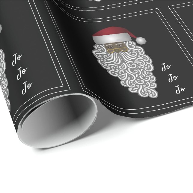 Latino Santa Jo Jo Jo Christmas Wrapping Paper (Roll Corner)