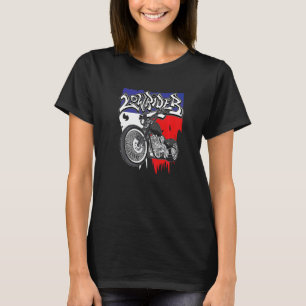 Latino Vicla Texas Flag Chicano Motorcycles Lowrid T-Shirt