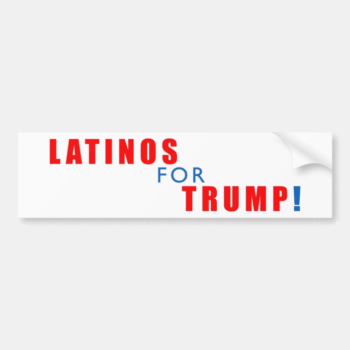 DONALD TRUMP Official Vinyl Car Window Decal Bumper Sticker President LATINOS