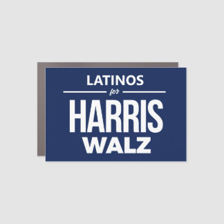 Latinos for Harris Walz Car Magnet