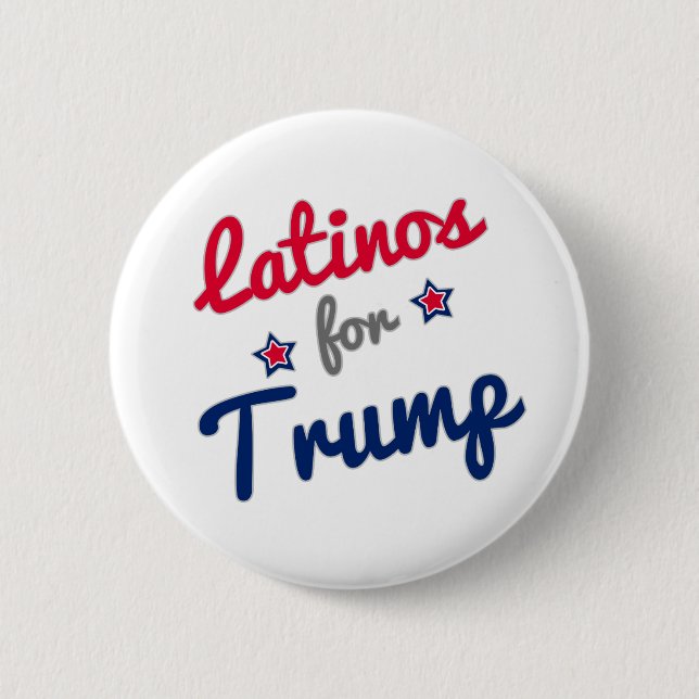 Latinos for Trump 2016 Button (Front)