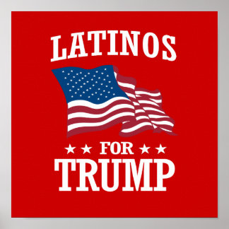 LATINOS FOR TRUMP POSTER