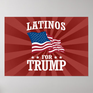 LATINOS FOR TRUMP POSTER