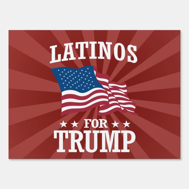 LATINOS FOR TRUMP YARD SIGN (Front)