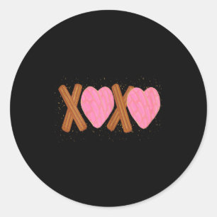 Latinx Funny Valentines Gift For Latina Concha Chu Classic Round Sticker