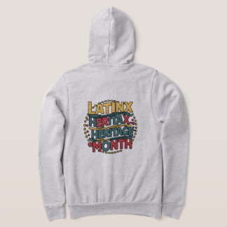 Latinx Heritage Month Colorful Retro Typography Ho Hoodie