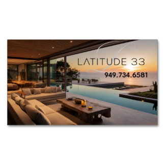 Latitude 33 RE image generic Business Card Magnet