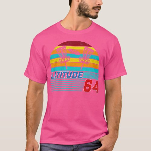 Latitude 64 Disc Golf Retro Vintage Men Women  T_Shirt