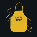 Latke Chef Apron<br><div class="desc">Doesn't everybody love latkes on Chanukah!   This is a great gift for the Latke chef,  the person who loves to make Chanukah latkes,  those calorie laden potato pancakes that everybody loves to eat with applesauce or sour cream.  Happy Chanukah!</div>