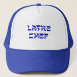 Latke Chef Hat<br><div class="desc">Doesn't everybody love latkes on Chanukah!   This is a great gift for the Latke chef,  the person who loves to make Chanukah latkes,  those calorie laden potato pancakes that everybody loves to eat with applesauce or sour cream.  Happy Chanukah!</div>