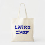 Latke Chef Tote Bag<br><div class="desc">Doesn't everybody love latkes on Chanukah!   This is a great gift for the Latke chef,  the person who loves to make Chanukah latkes,  those calorie laden potato pancakes that everybody loves to eat with applesauce or sour cream.  Happy Chanukah!</div>