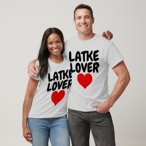 LATKE LOVER Jewish Funny T_shirts