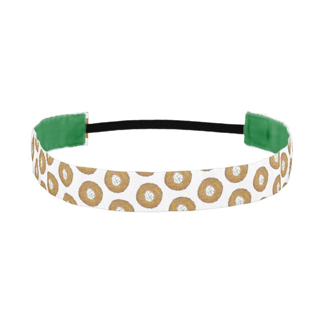 Latke Potato Pancakes Jewish Cuisine Hanukkah Food Athletic Headband (Front)