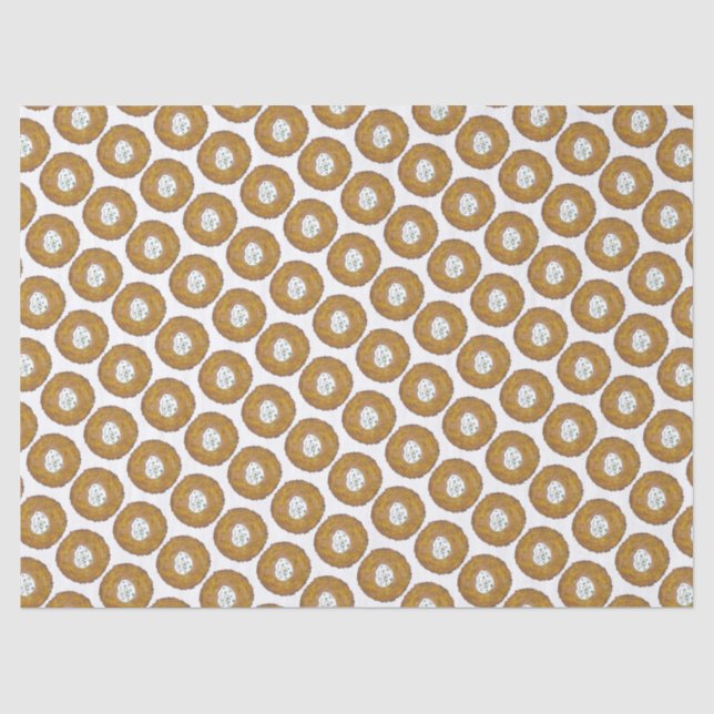 Latke Potato Pancakes Jewish Cuisine Latkes Tissue Paper (Front)