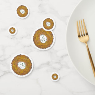 Latkes Happy Hanukkah Chanukah Jewish Holidays Confetti