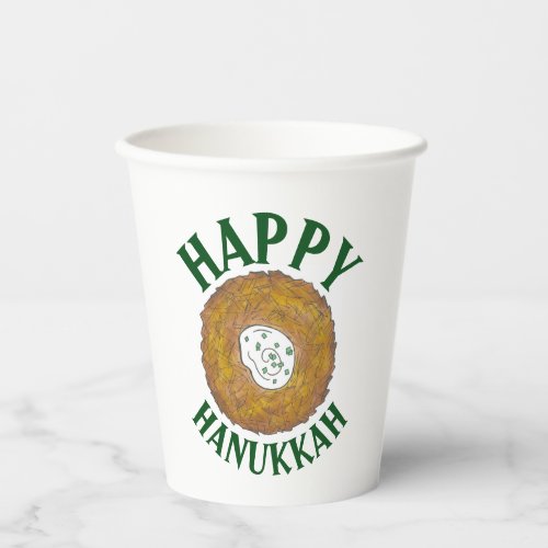 Latkes Happy Hanukkah Chanukah Jewish Holidays Paper Cups