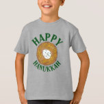 Latkes Happy Hanukkah Chanukah Jewish Holidays T-Shirt<br><div class="desc">Design features an original marker illustration of a delicious latke potato pancake topped with sour cream, a staple in Jewish holiday cuisine. Ideal for Hanukkah celebrations! This Chanukah latkes design is also available on other products. Lots of additional foodie designs are also available from this shop! Don't see what you're...</div>