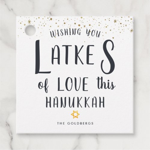 Latkes of Love  Hanukkah Gift Tags