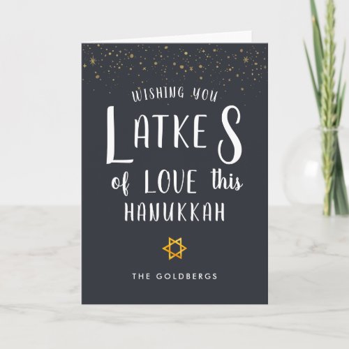 Latkes of Love  Hanukkah Greeting Card