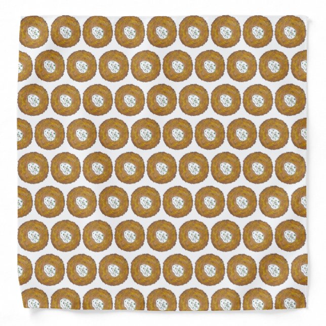 Latkes Potato Pancake Hanukkah Jewish Holiday Food Bandana (Front)