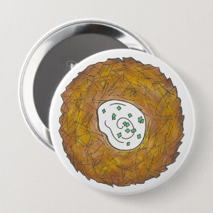 Latkes Potato Pancake Hanukkah Jewish Holiday Food Button