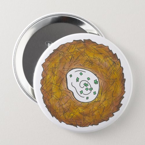 Latkes Potato Pancake Hanukkah Jewish Holiday Food Button