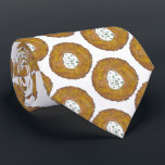 Latkes Potato Pancake Hanukkah Jewish Holiday Food Neck Tie<br><div class="desc">Design features an original marker illustration of a delicious latke potato pancake topped with sour cream, a staple in Jewish holiday cuisine. Ideal for Hanukkah celebrations! This Chanukah latkes design is also available on other products. Lots of additional foodie designs are also available from this shop! Don't see what you're...</div>