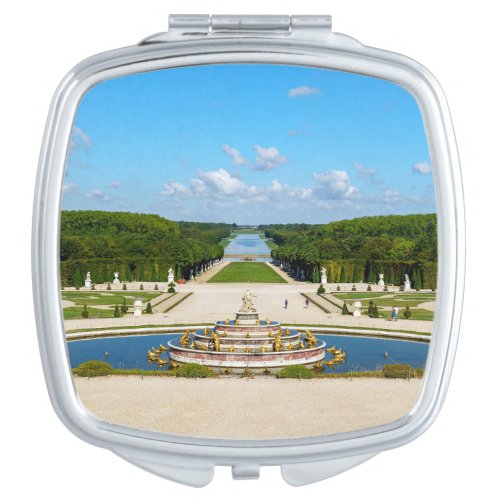 Latona Fountain and Grande Perspective Versailles Compact Mirror